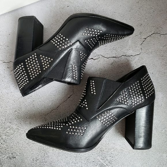 See by Chloe Carnaby Shine Studded Boots Sz 38.5 - Picture 8 of 14